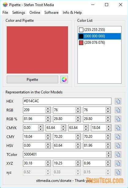 Pipette : Free Color Picker Tool for Wind